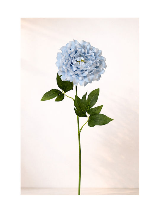 Осветително Цвете Peony Раиранo Синьо Листо 12x23x66см Едноцветно Kaeming