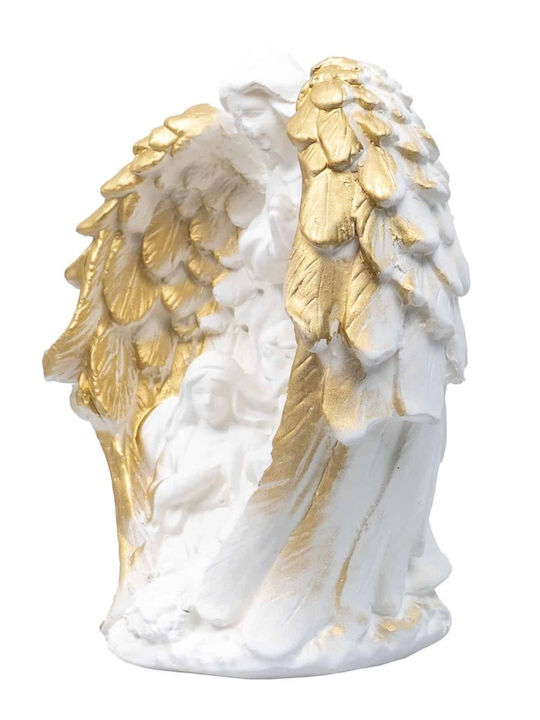 Statuetă Decorativă din Ipsos Înger Păzitor Înălțime 16cm Ext 10456