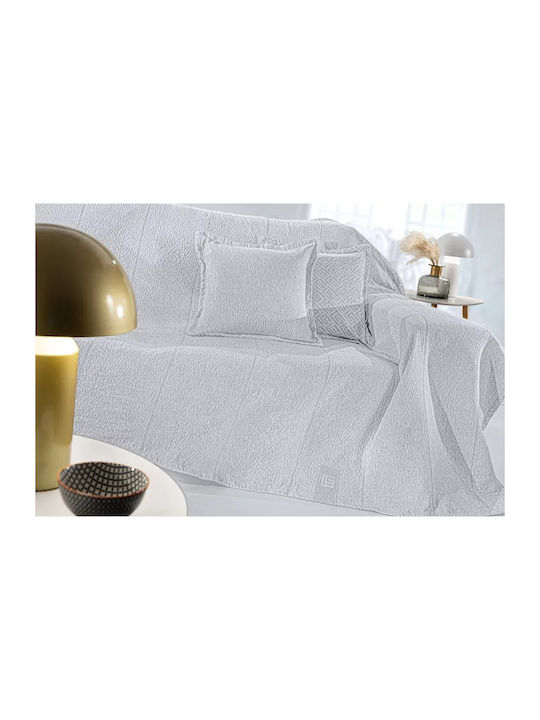 Guy Laroche Soho Sesselüberwurf Chenille 180x150cm Silber