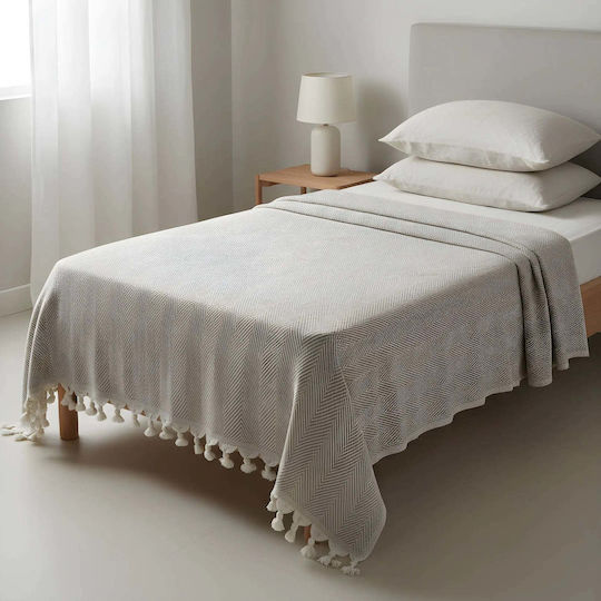 Phos & Gaia Armchair Throw 150x200cm Gray