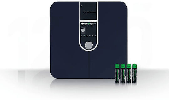 Welland Smart Bathroom Scale 180kg with Body Fat Counter and Bluetooth Black