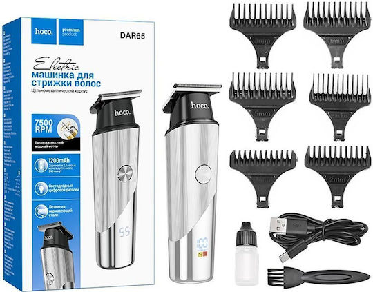 Hoco Rechargeable Hair Clipper Silver 314060