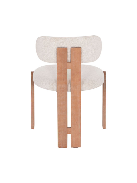 Karvo Dining Room Wooden Chairs Beige 2pcs 57x50x79cm