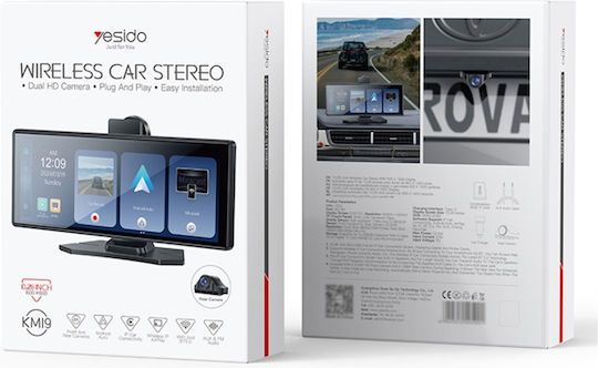 Yesido Ecran Tactil 10.26" Multimedia Pentru Tabloul De Bord Auto Cu Apple CarPlay / Android Auto / Bluetooth / GPS
