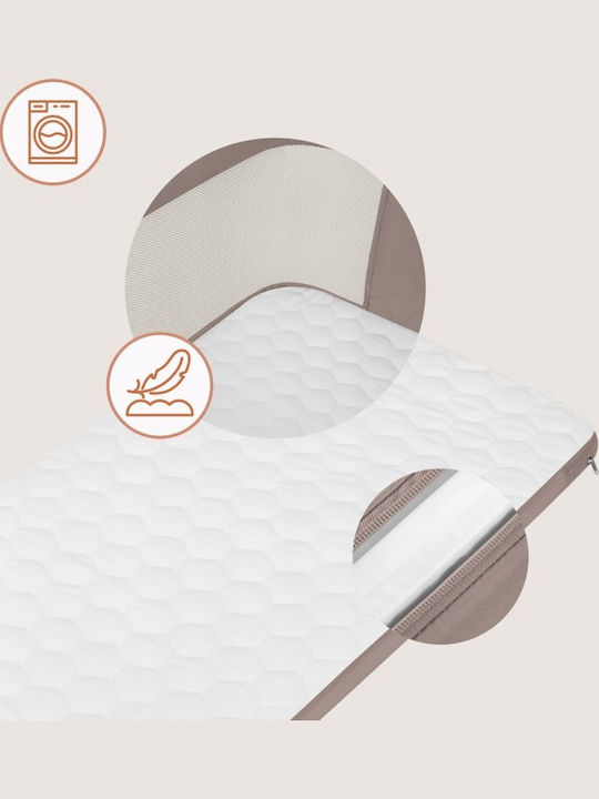 Lionelo Cradle with Mattress Side Opening and Wheels Beige