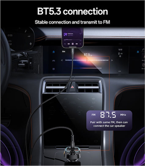 Yesido Car FM Transmitter with Bluetooth / USB