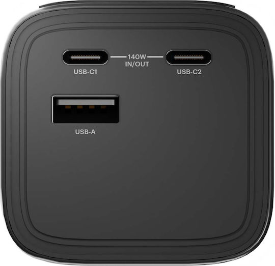 Cygnett Power Bank 27000mAh 148W με Θύρα USB-A και 2 Θύρες USB-C Μαύρο