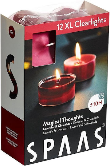 Spaas Teelichter Aromatisch in Rote Farbe (bis zu 10 Stunden Dauer) 12 Stück Spaas Teelichter Aromatisch in Rote Farbe (bis zu 10 Stunden Dauer) 12 Stück