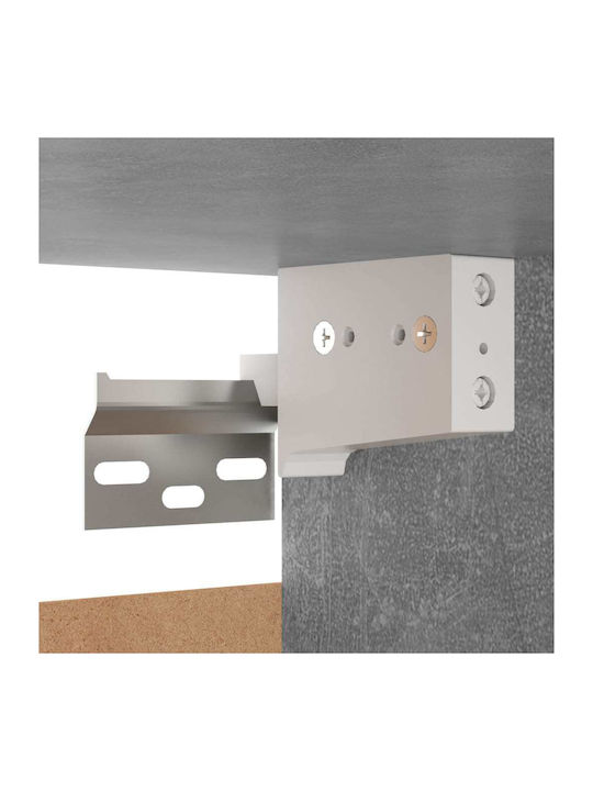 Nachttische Holz Grau 2Stücke 30,5x30x30cm