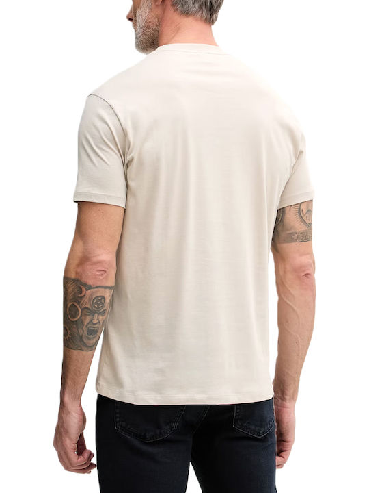 Armani Exchange Tricou Negru-Bej