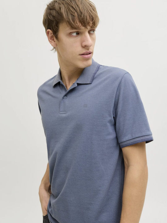 Polo Bluza Tricou Cu Mânecă Scurtă Albastră