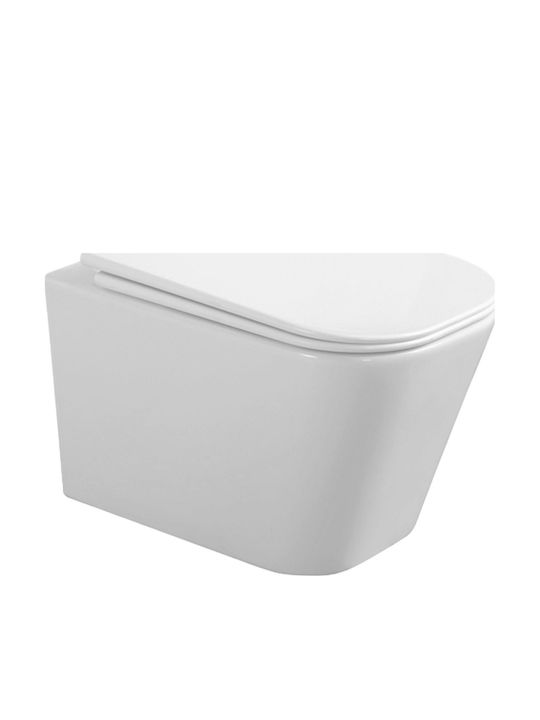 Vinci Λεκάνη Κρεμαστή με Slim Κάλυμμα Soft Close Λευκή Vinci Λεκάνη Κρεμαστή με Slim Κάλυμμα Soft Close Λευκή