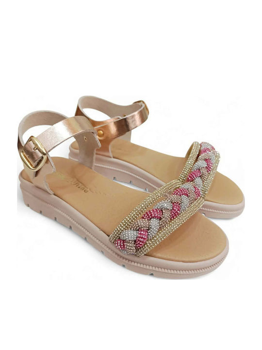 Kindersandalen Anatomisch Rosa Gold