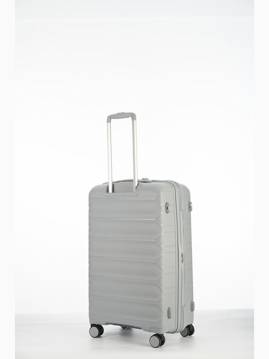 Verage Spinner Medium Hard Suitcase Light Gray With 4 Wheels Height 67cm