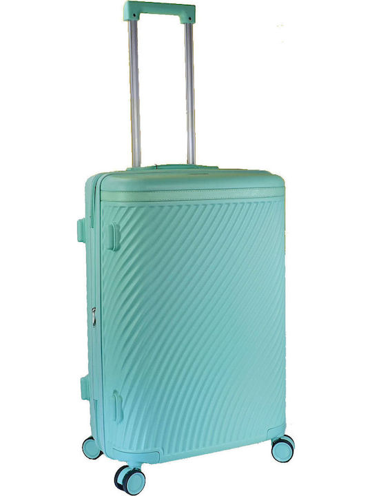 Forecast Forecast Medium Hard Suitcase Turquoise with 4 Wheels Height 65cm
