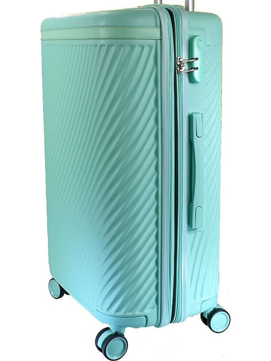 Forecast Forecast Medium Hard Suitcase Turquoise with 4 Wheels Height 65cm