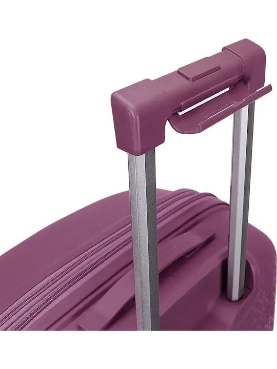 Amber Hard Purple Suitcases With 4 Wheels Set 2pcs