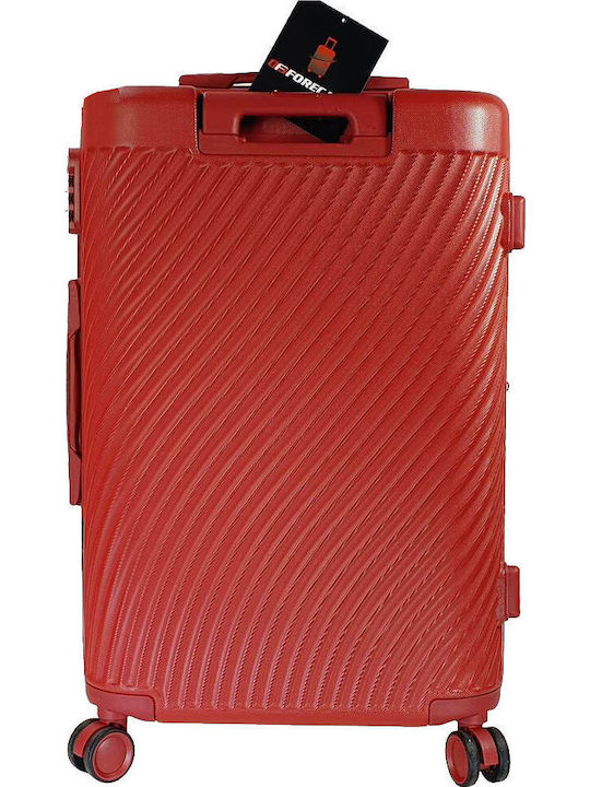 Forecast Forecast Medium Hard Suitcase Red with 4 Wheels Height 65cm
