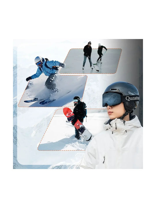Rockbros Men's Helmet for Ski & Snowboard Black