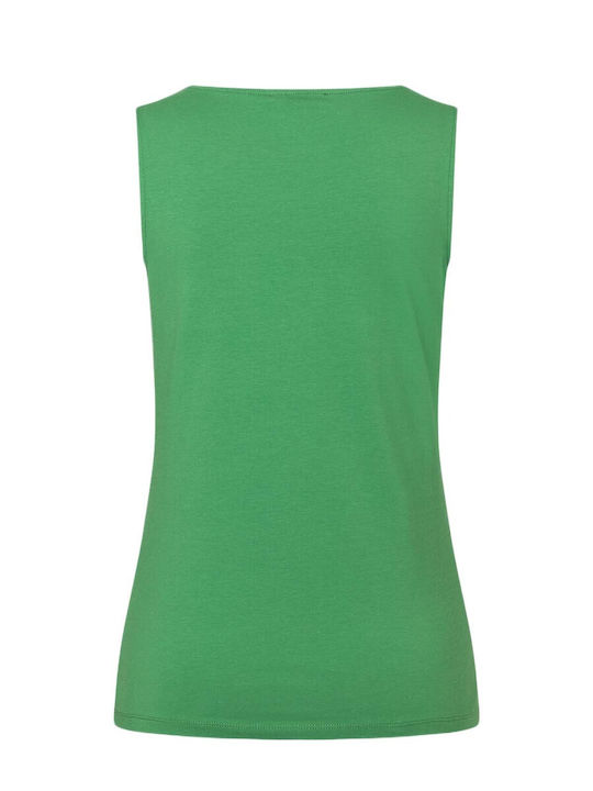 MORE & MORE Damen Bluse Ärmellos Grünes