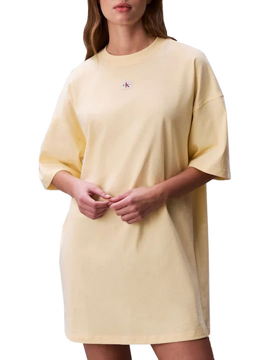 Summer Mini T-Shirt Dress Blonde