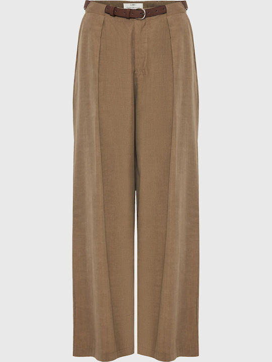 Funky Buddha Damen Hochbund Pantaloona Braun Funky Buddha Damen Hochbund Pantaloona Braun