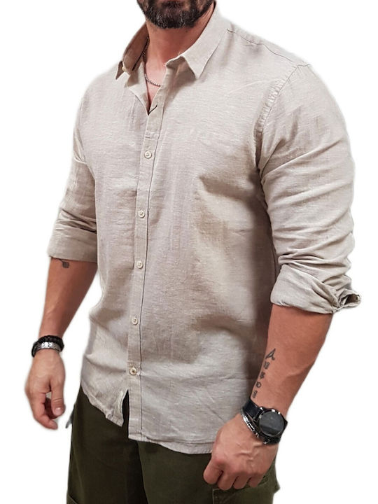 Rebase Linen Shirt Beige