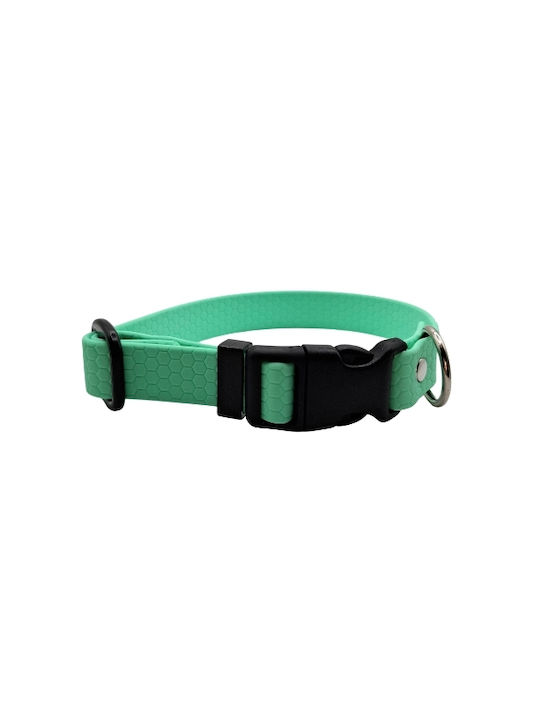 Κολάρο Σκύλου Caribbean Green Hexa Αδιάβροχο Bailu S 27 37 Πλάτος 2cm