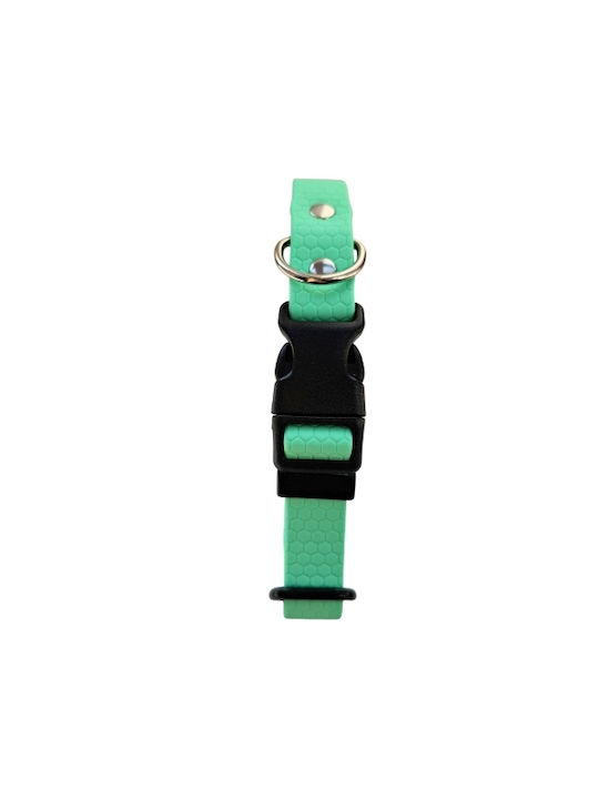 Κολάρο Σκύλου Caribbean Green Hexa Αδιάβροχο Bailu S 27 37 Πλάτος 2cm