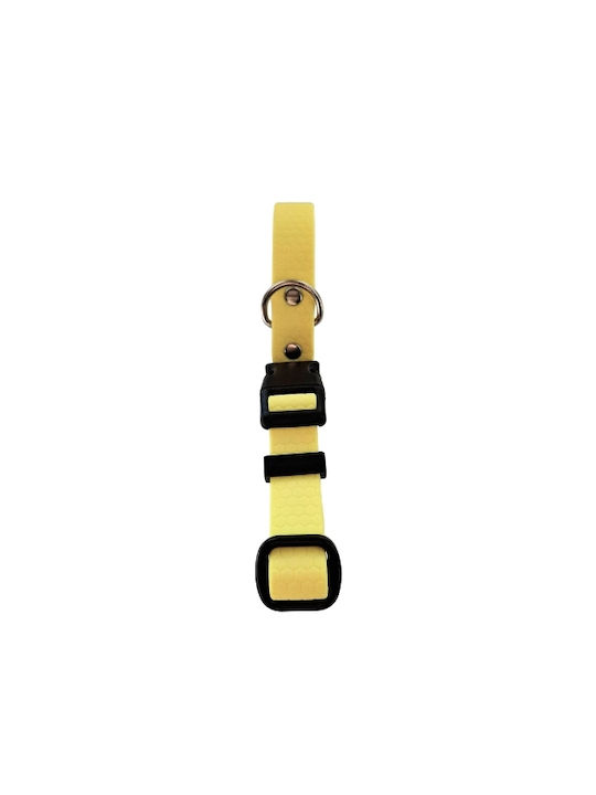 Κολάρο Σκύλου Hexa Pastel Yellow Αδιάβροχο Bailu S 27 37 Πλάτος 2cm