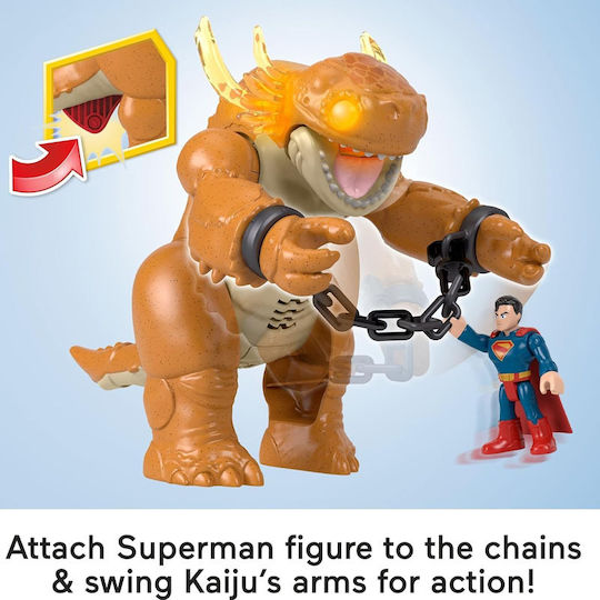 Action Figure Imaginext Superman with Sounds and Light for 3+ Years 25cm