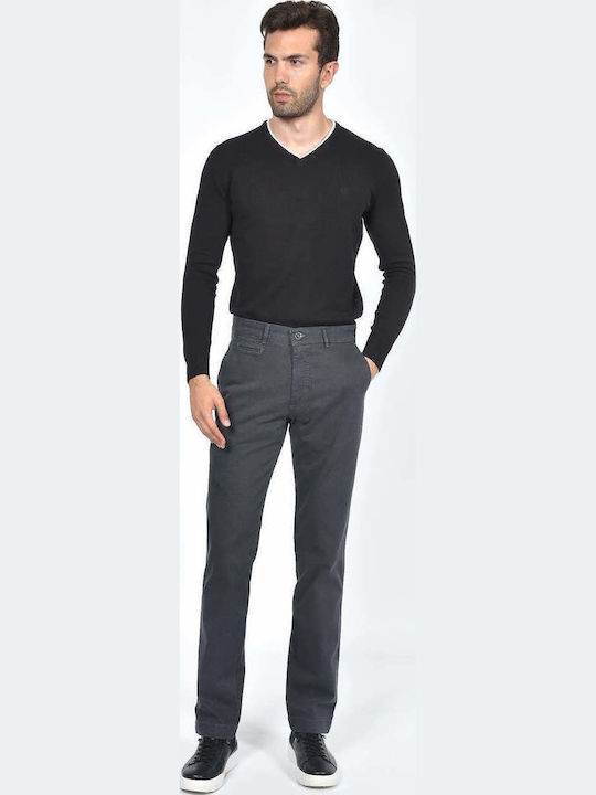 Men's Trousers Chinos Elastic Regular Fit Grey