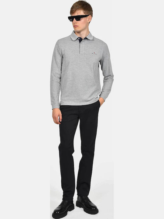 Ανδρικό Παντελόνι Chino Ελαστικό Regular Fit Μαυρο