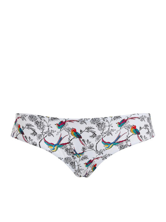 Bikinihosen Slip Blumen Muster