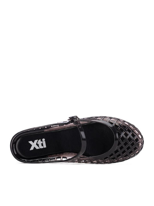 Damen Flache Schwarze Sandalen