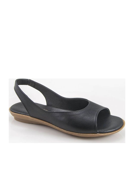 Leder Flache Sandalen für Damen Weiß
