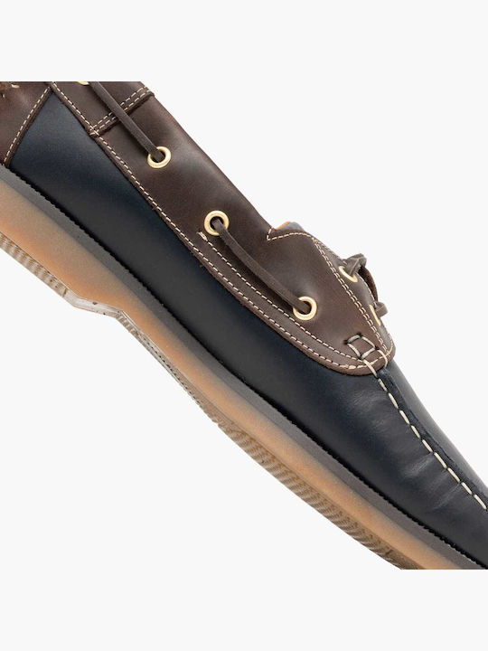 Δερμάτινα Ανδρικά Boat Shoes σε Μπλε Χρώμα