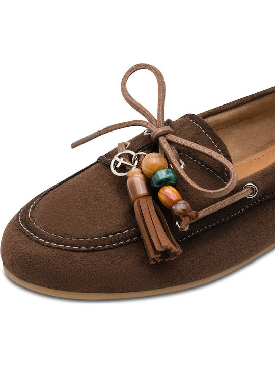 Women's Moccasins in Brown Colour