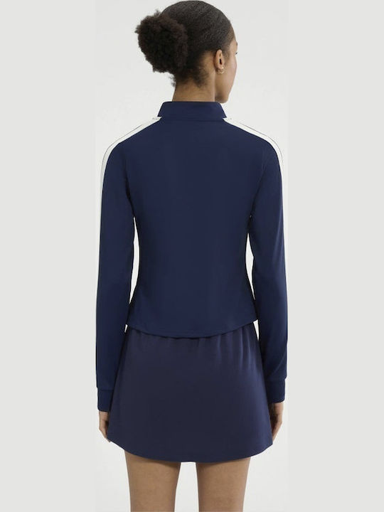 Damen Strickjacke mit Reissverschluss Marineblau
