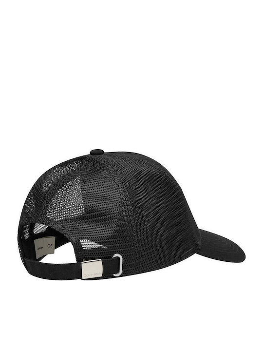 Ανδρικο Καπελο Calvin Klein Monologo Woven Patch Trucker Μαυρο