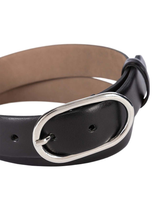 MORE & MORE Leather Women's Black Belt