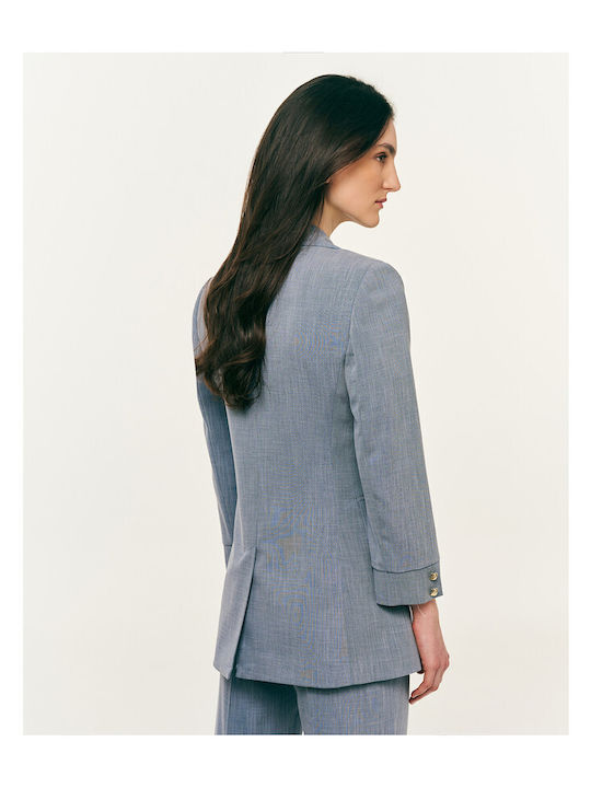 Forel Langes Damenblazer Indigo