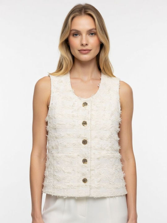 Cache Cache Langes Damen Blazer Beige
