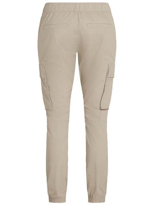 Trousers Cargo Elastic in Skinny Fit Beige