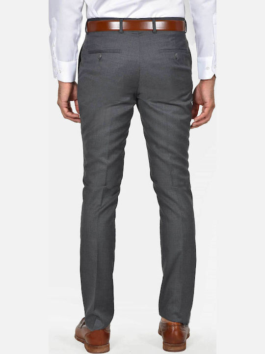 Winter Men's Suit with Slim Fit Grey
