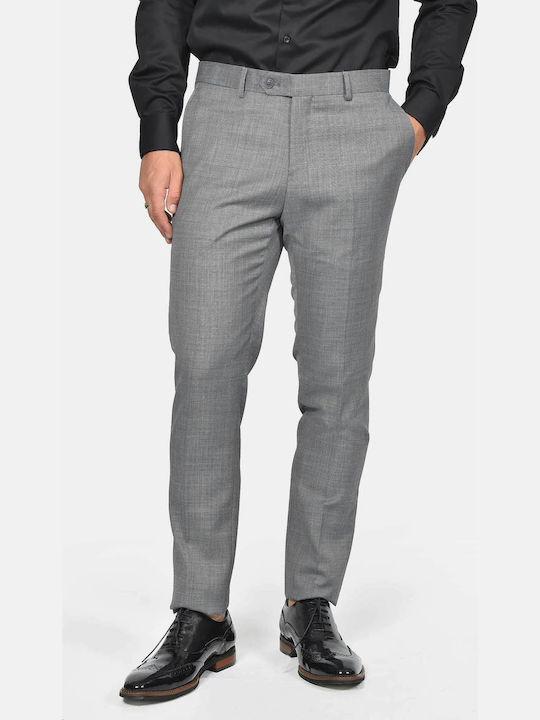 Winter Men's Suit with Slim Fit Grey