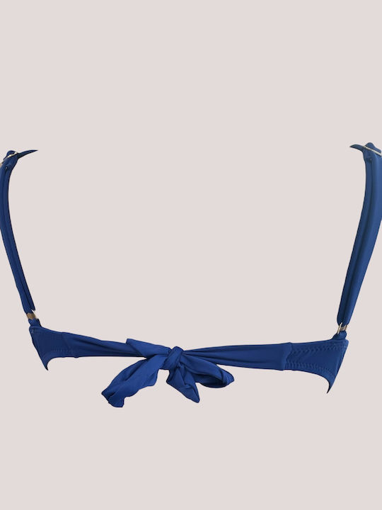 Bikini Set Push Up High Waist Blue Navy