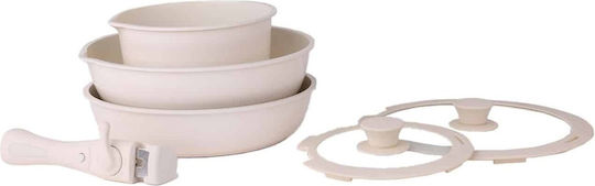 Set Vase de Gătit cu Acoperire Ceramică 3 Piese