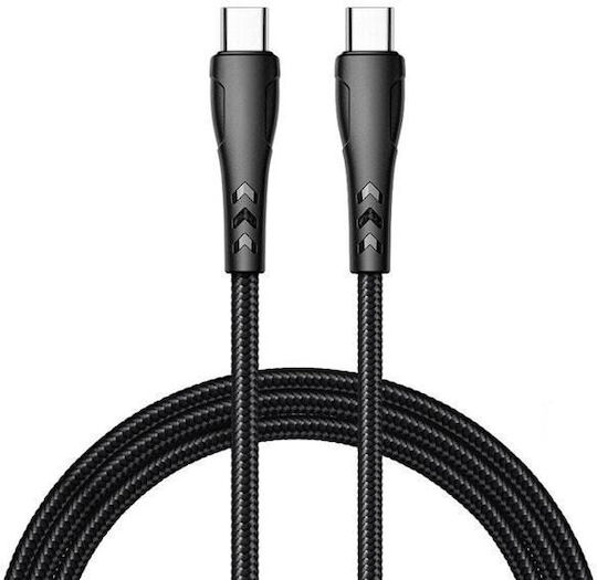 Xmart Cablu USB 2.0 USB-C Masculin - USB-C PD Negru 1.2m