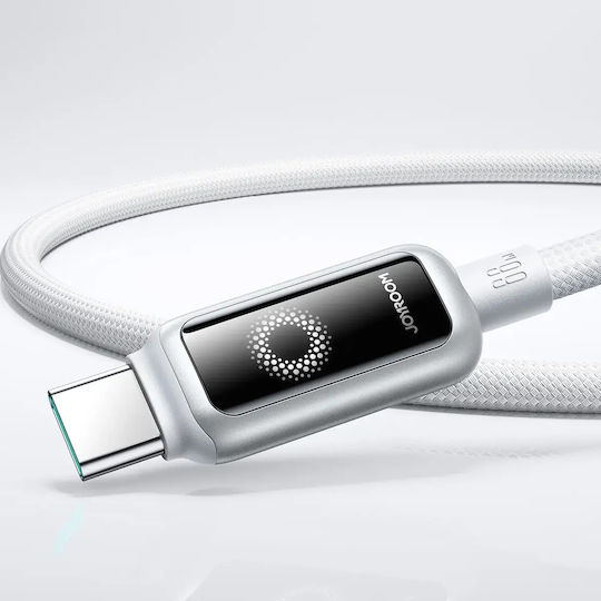 Joyroom S-A55 StarFlight USB 2.0 Cable USB-C male - USB-A 66W Λευκό 1.2m